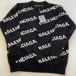 Black Balenciaga Sweater new with tags size M